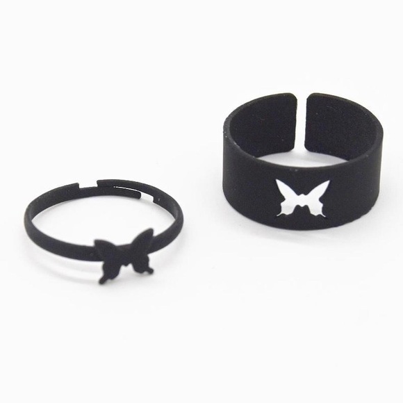 Butterfly Matching BFF Rings - Picture 1 of 3